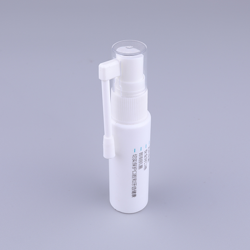 25ml PE Empty White Oral Throat Mist Pump Nasal Spray Bottle