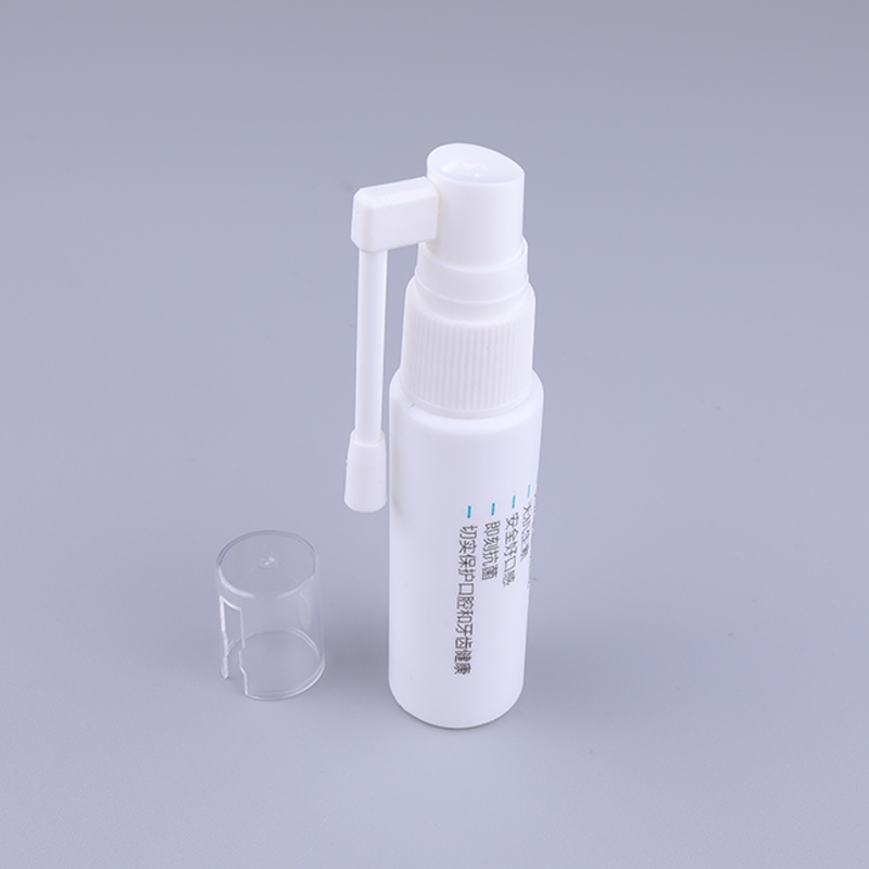 25ml PE Empty White Oral Throat Mist Pump Nasal Spray Bottle