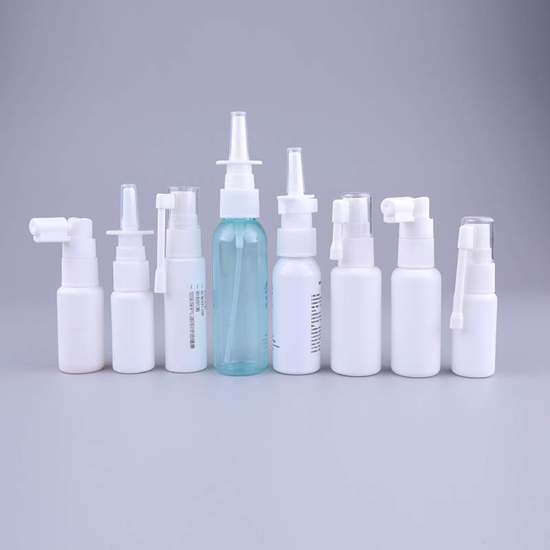 55ml PET Empty Oral Throat Mist Pump Nasal Spray Bottle for Medical Packaging Nasal Bottles