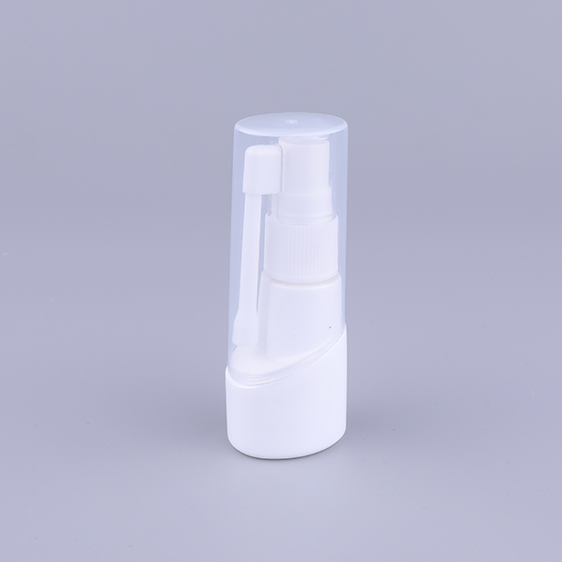 Bottle Used For Medical Liquid 30ml PE Empty White Oral Throat Mist Pump Nasal Spray Bottle