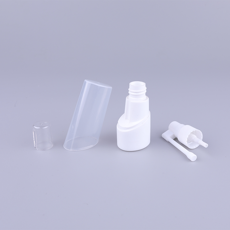 Bottle Used For Medical Liquid 30ml PE Empty White Oral Throat Mist Pump Nasal Spray Bottle