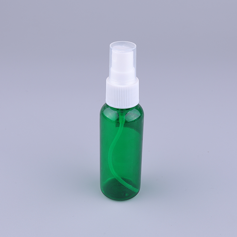 Custom 45ml Empty Transparent Clear Boston Round Spray Pump Plastic PET Bottles