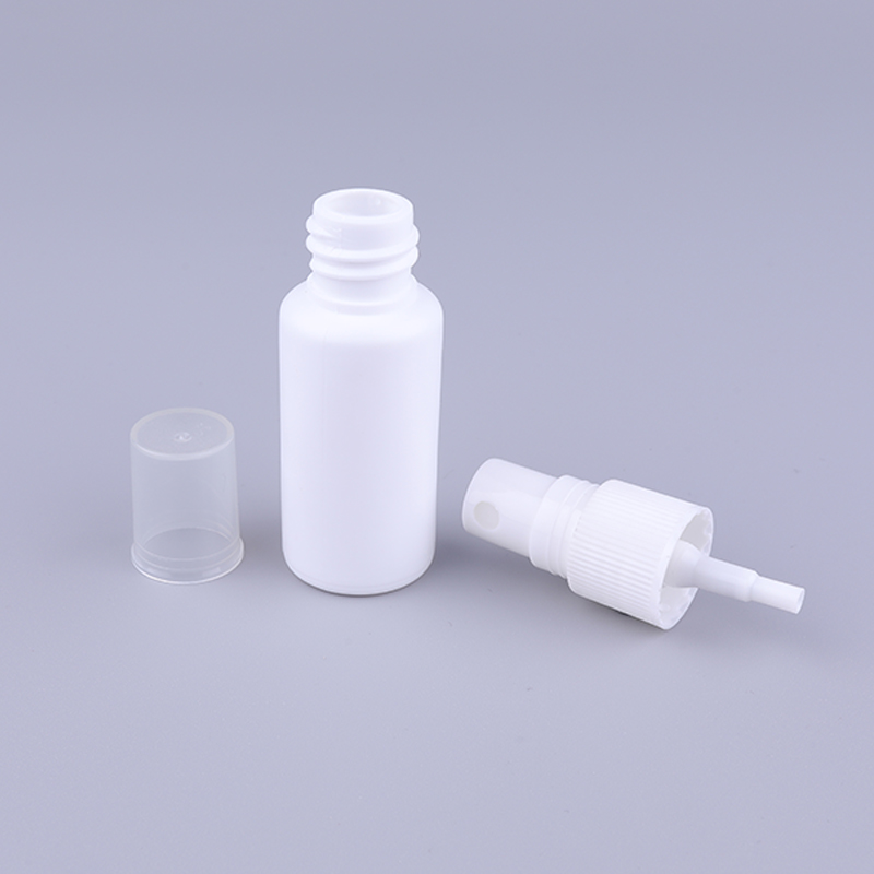 White 20ml PE Spray Bottle with Fine Mist Sprayer for Hand Clean Antibacterial Liquid