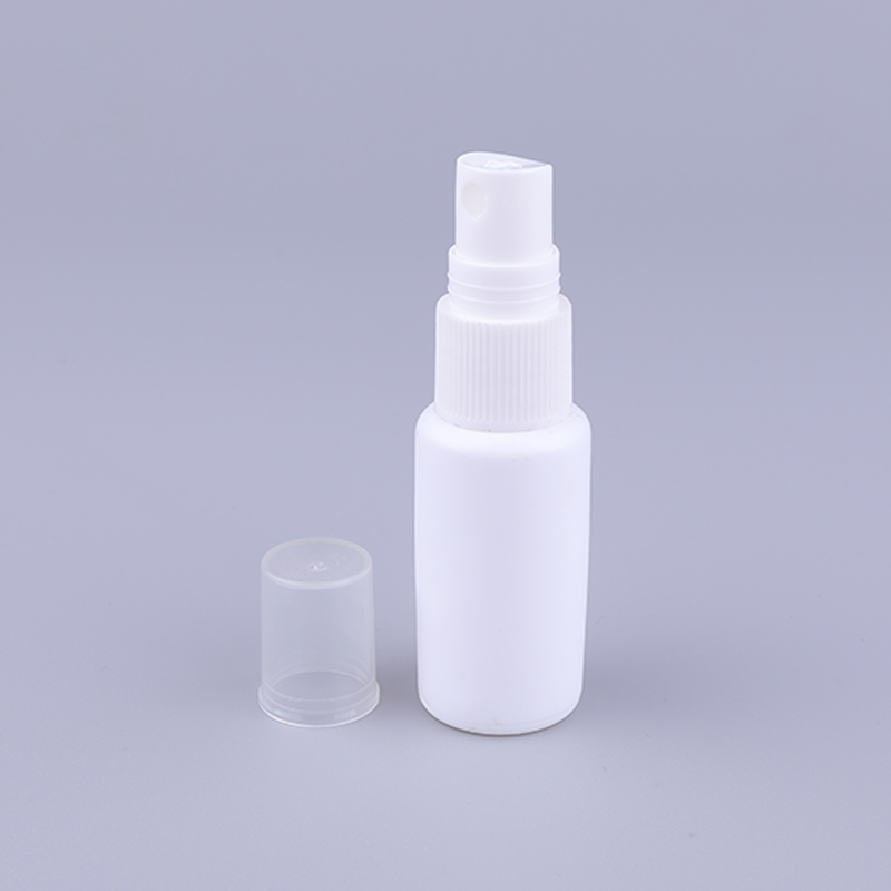 White 20ml PE Spray Bottle with Fine Mist Sprayer for Hand Clean Antibacterial Liquid