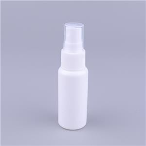 Boston Round 30ml PE Fine Mist Small Plastic Refillable Perfume Spray Pump Bottle