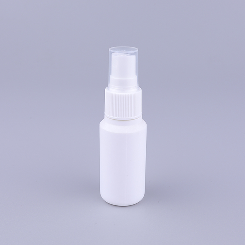 Empty 30ml Cosmetic Plastic HDPE White Fine Mist Spray Bottle