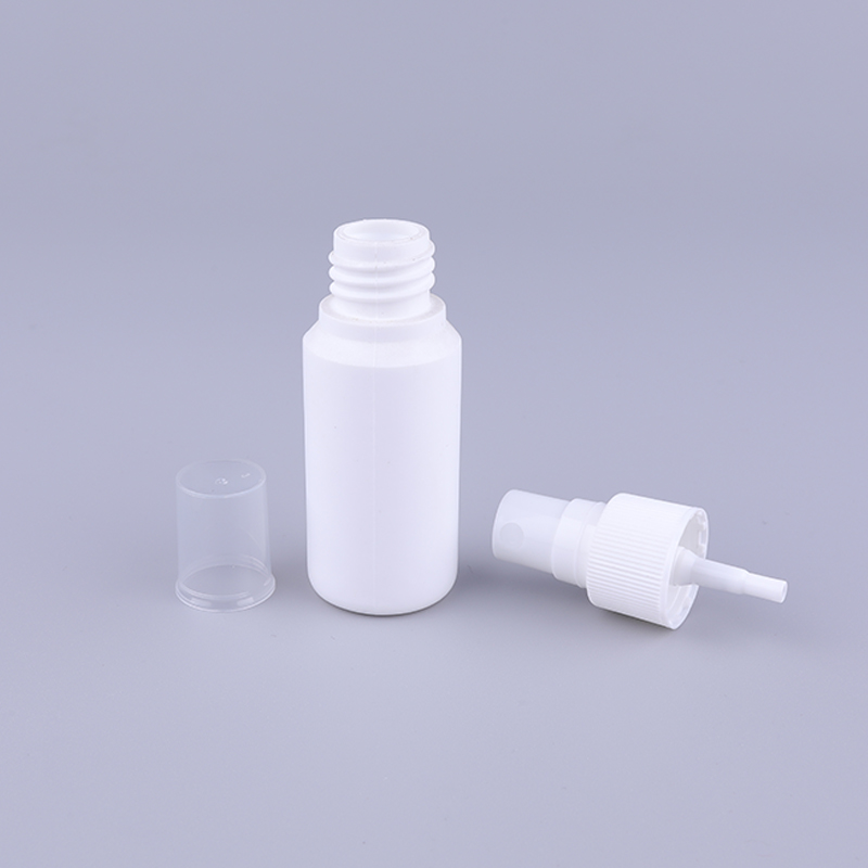 Empty 30ml Cosmetic Plastic HDPE White Fine Mist Spray Bottle