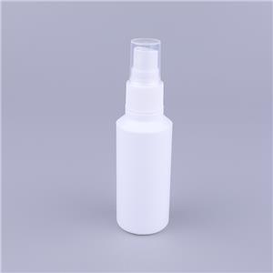 White 60ml HDPE Plastic Spray Fine Mist Spray Bottle Alcohol Disinfection Small Spray Bottle Factory Site