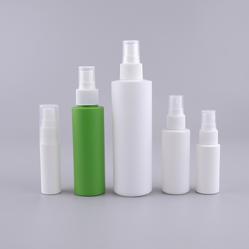 60ml Empty Custom Manufacturer HDPE Plastic Flat Shoulder Mist Spray Bottles