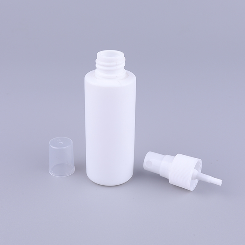 60ml Empty Custom Manufacturer HDPE Plastic Flat Shoulder Mist Spray Bottles