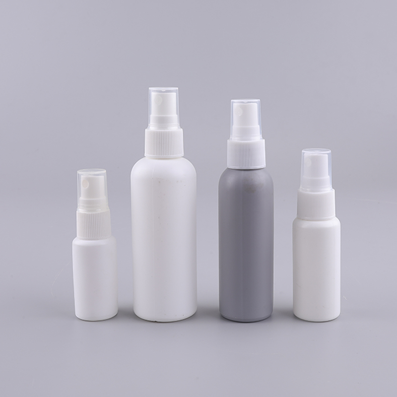 60ml PE Empty Grey Sunscreen Packaging Containers Water Deodorant Plastic Spray Bottle With Mist Sprayer