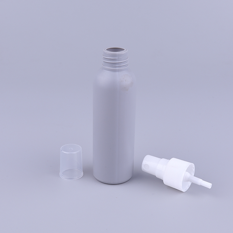 60ml PE Empty Grey Sunscreen Packaging Containers Water Deodorant Plastic Spray Bottle With Mist Sprayer