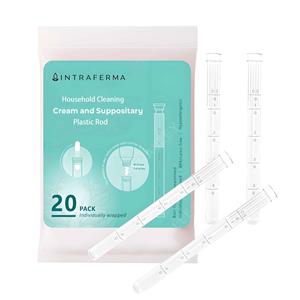 Disposable Cream Plastic Rod for Household Cleaning, 20-Pack with 0.5g–4g Dosage Markings; Suitable for Ointments, Creams, Gels
