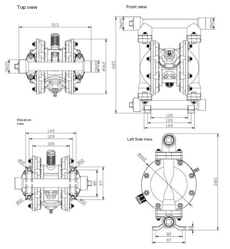 Stainless Steel Diaphragm Pump