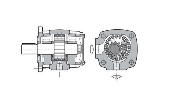 YCB Bitumen Gear Pump section drawing.png