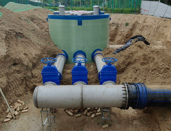 Integrated sewage lifting pump station