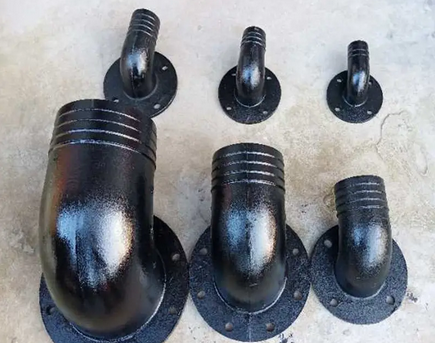 Sewage pump flange connection method