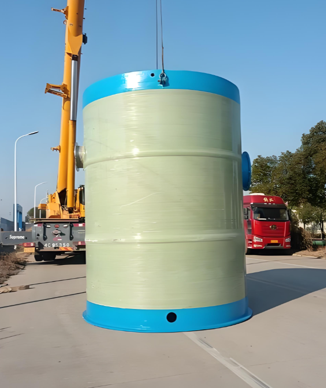 FRP pump station
