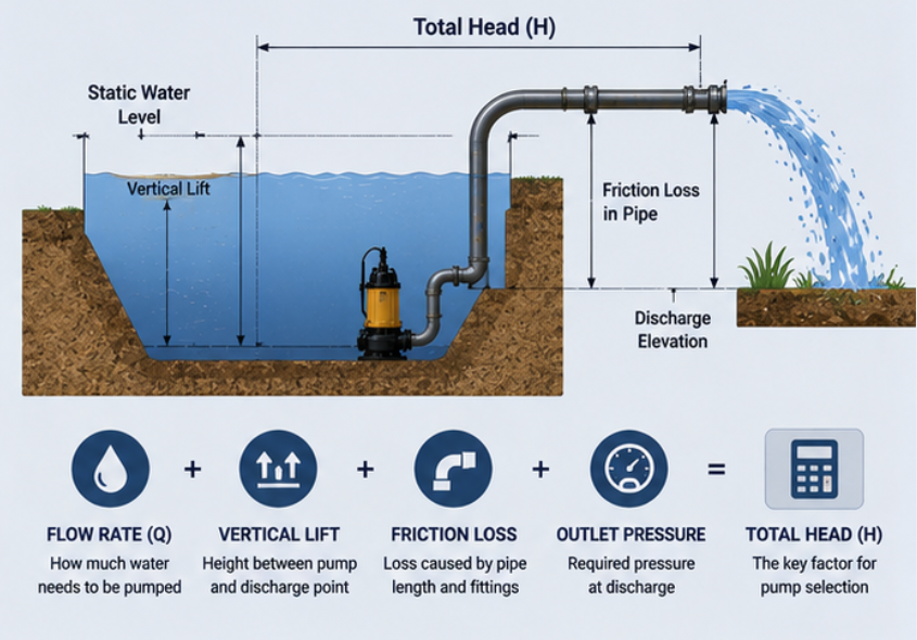 dewatering pump for construction site