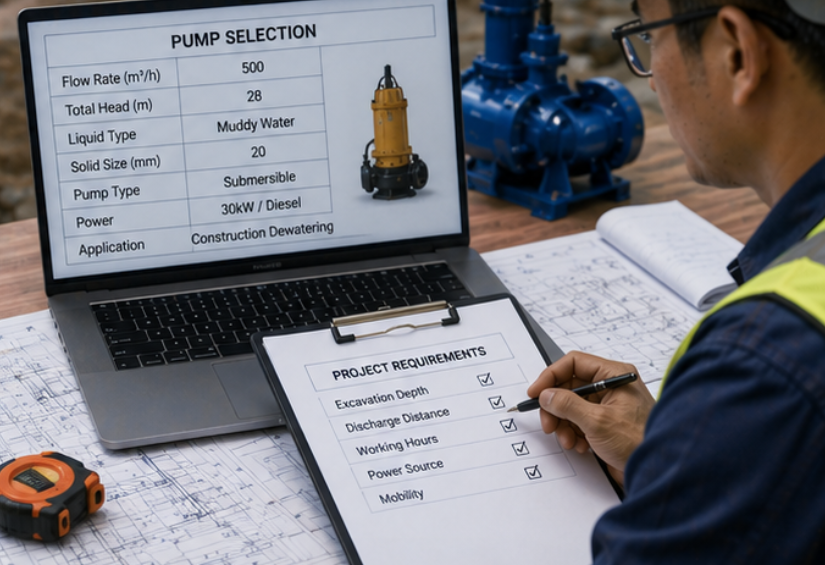 construction dewatering pump