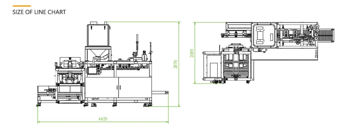 Full-Automatic rice grain packaging machine