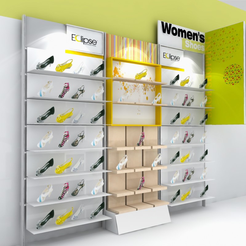 Free-Standing Metal Floor-Standing High Heel Racks