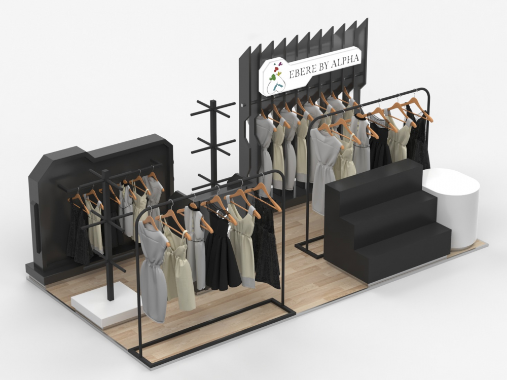 Mall Multi-LocationRetail Apparel Booth Kiosk