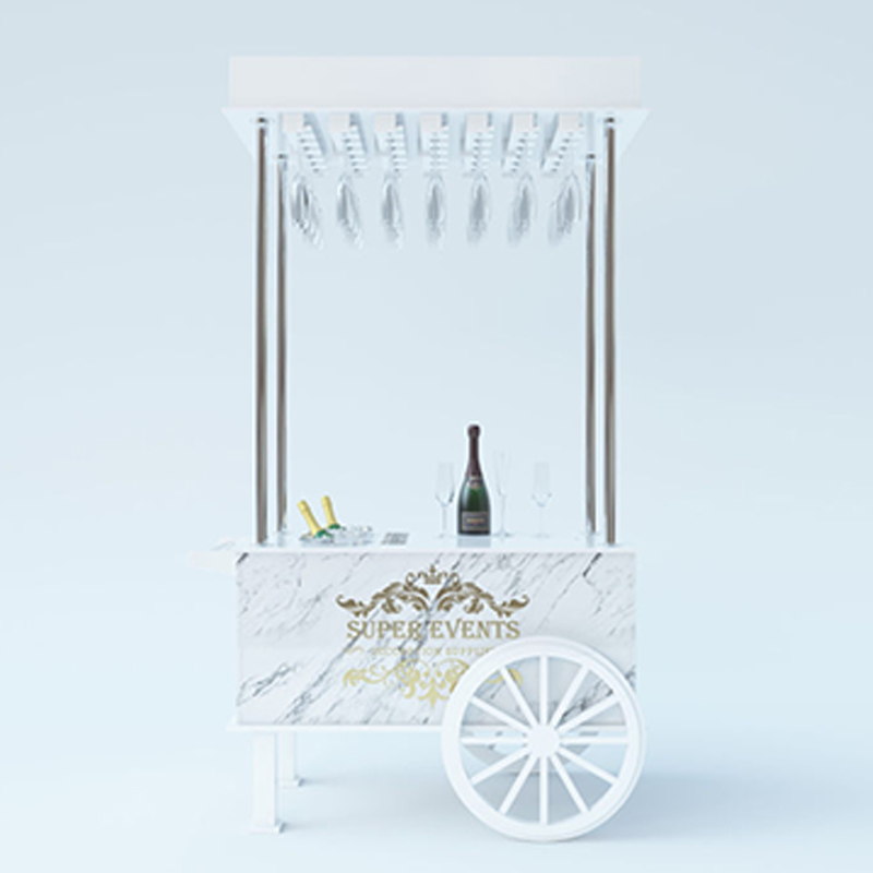 Wedding Party Decoration Detachable Mobile Champagne Cart