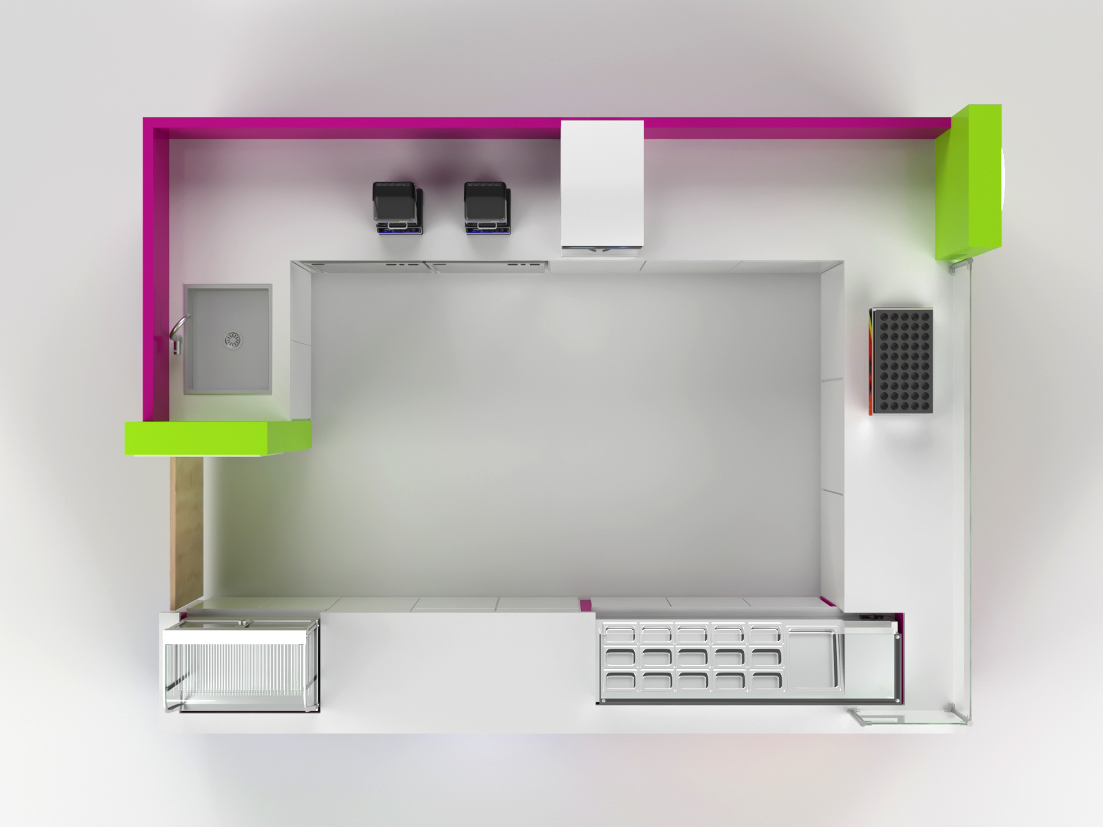 Fashionable And Cute Fresh Juice Bar And Juice Kiosk In Mall