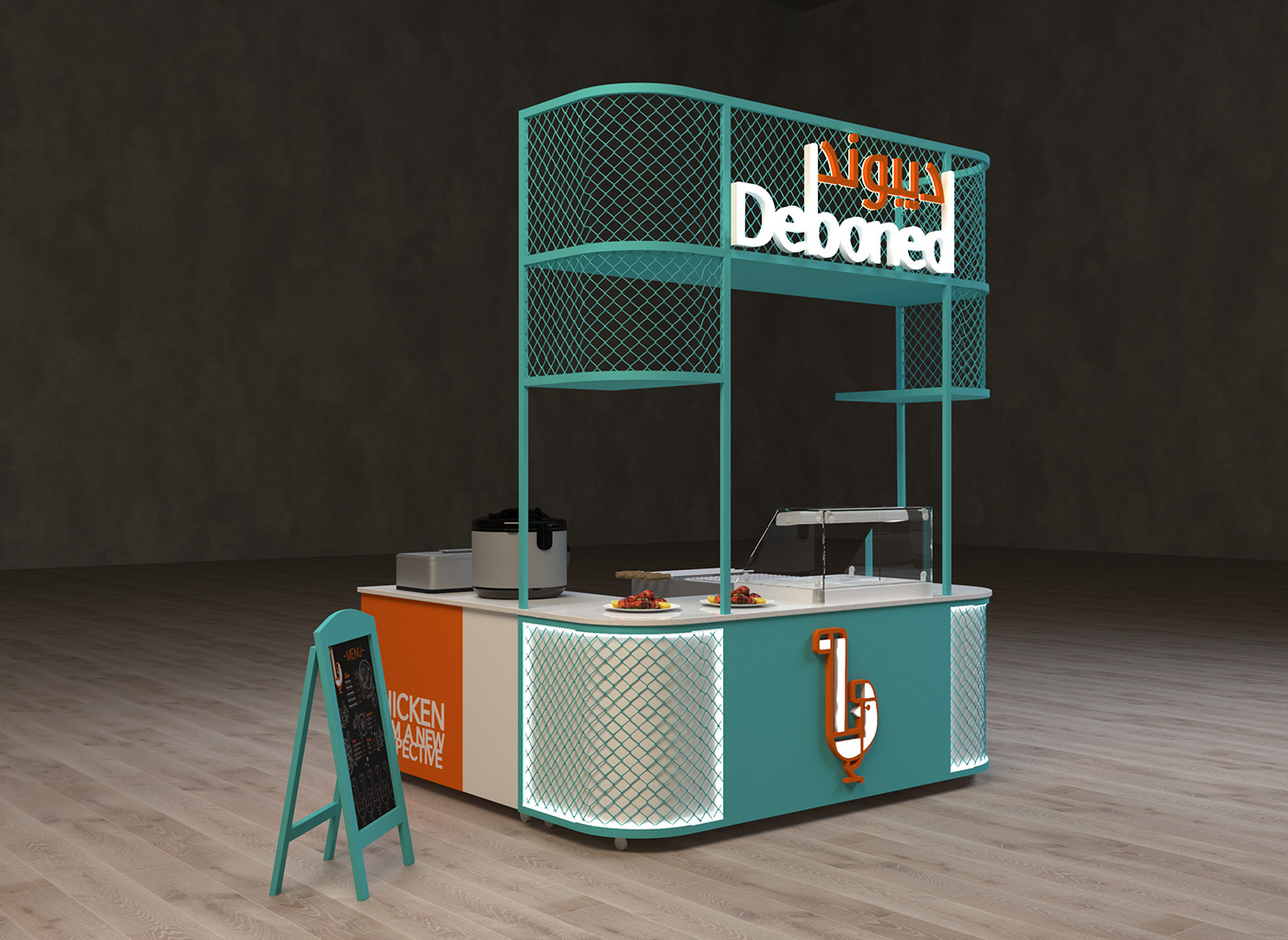 Fast food stalls