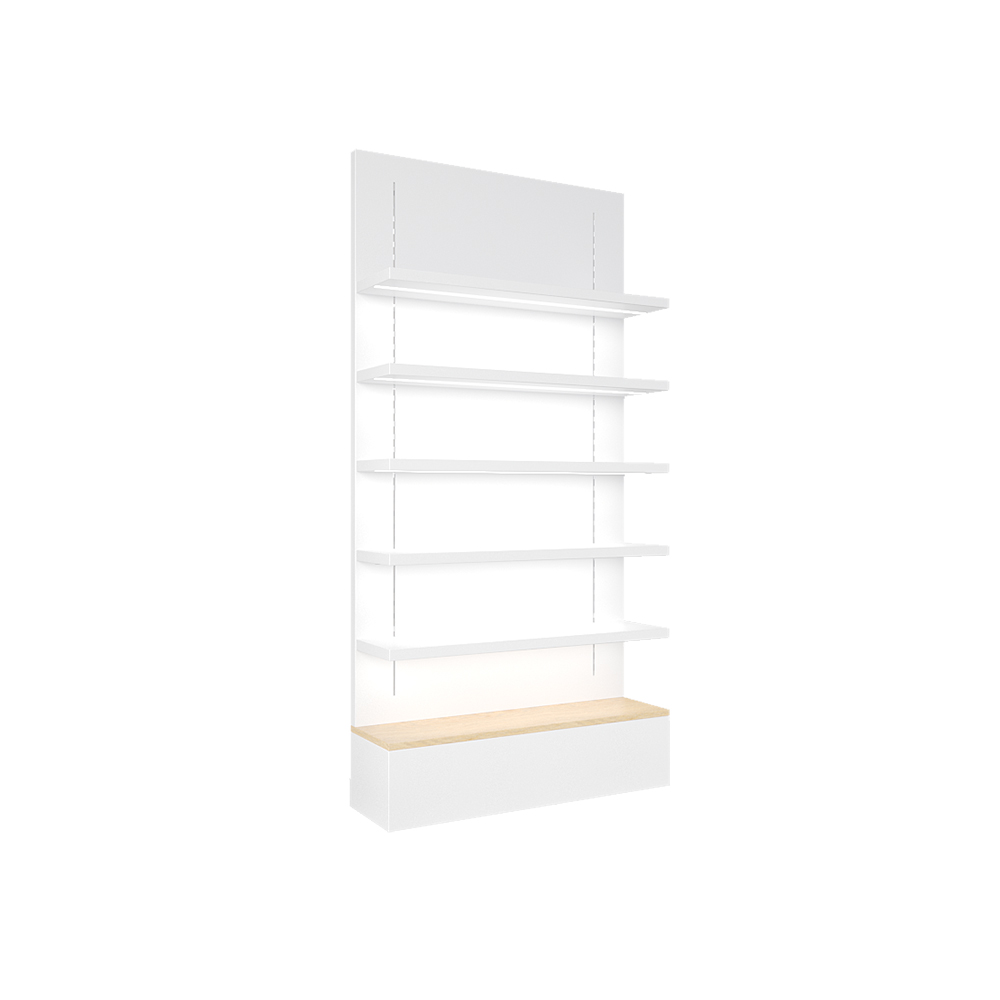 Women's shoe store display racks in malls and stores