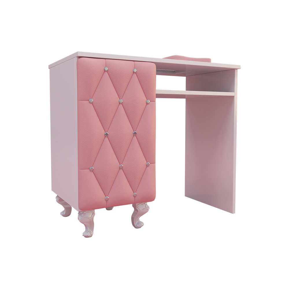 Pink Modern Small Nail Salon Furniture for Malls