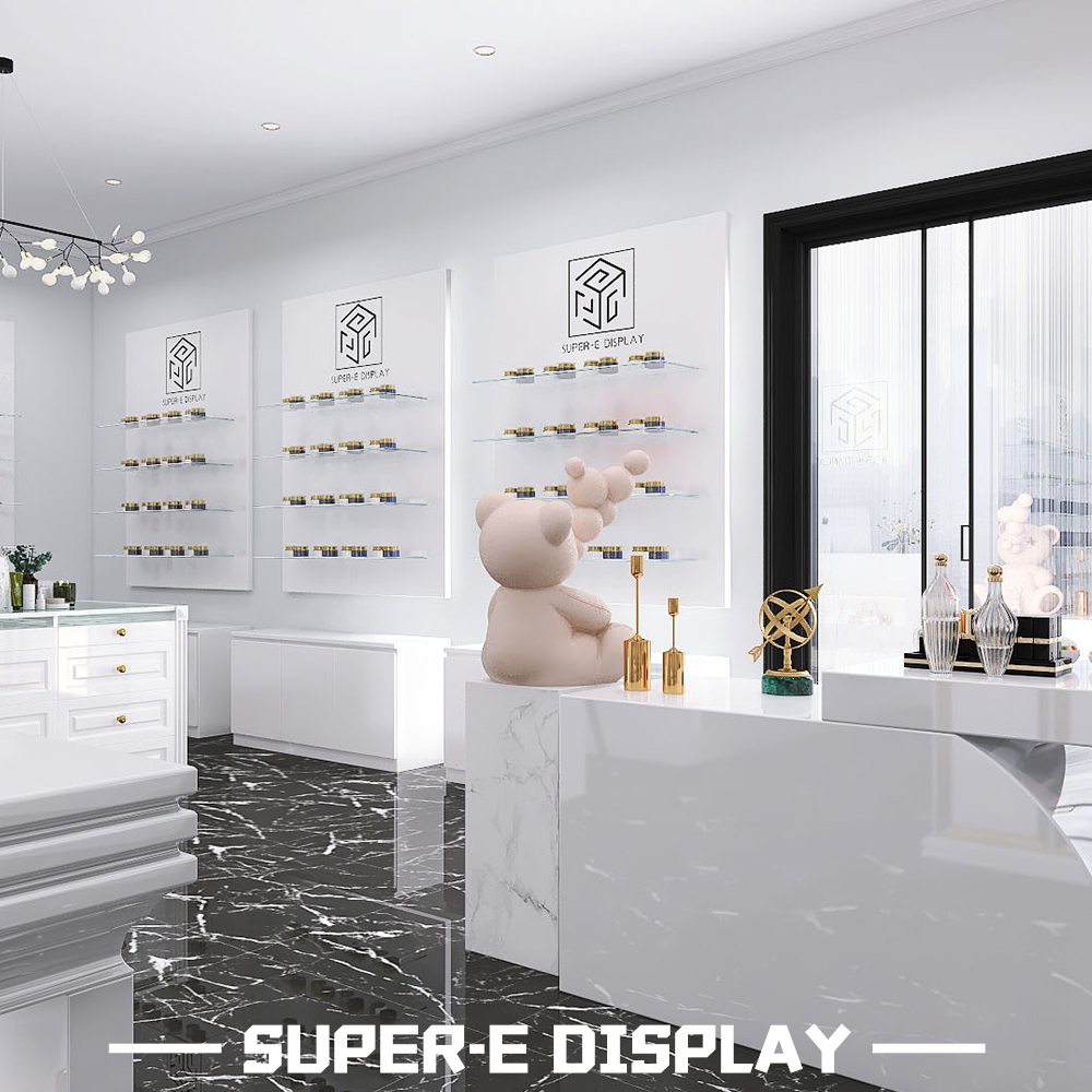 Full Set of Modern Interior Cosmetics Store Display Cabinets for Malls
