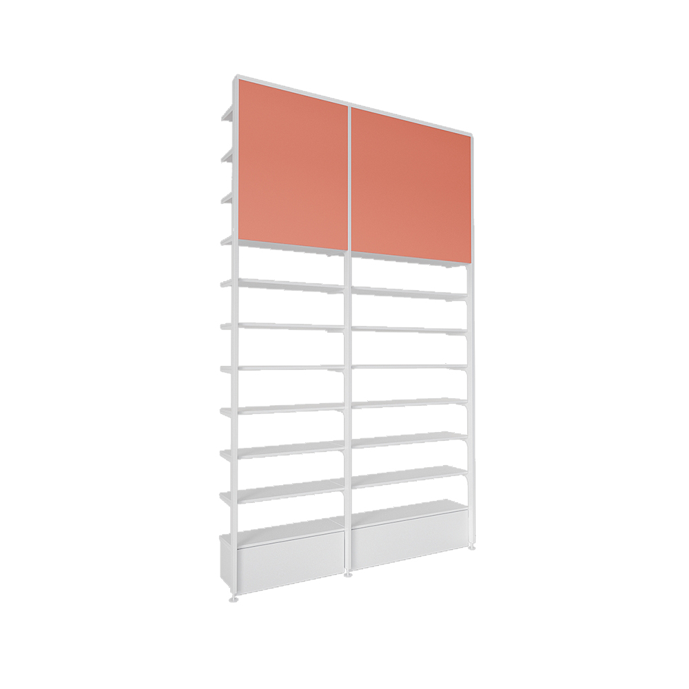 Full Set of Modern Retail Cosmetics Display Stands for Malls