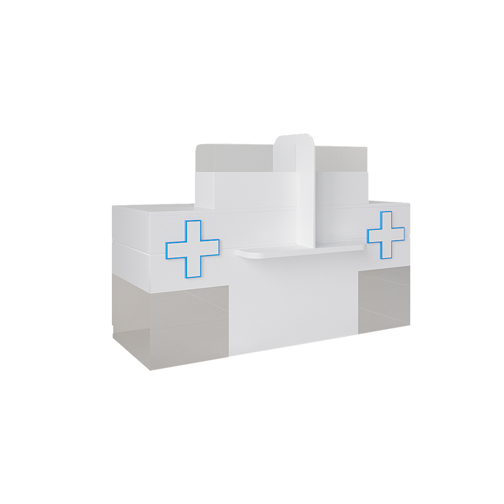 Multi-Function Pharmacy Island Cabinets and Pharmacy Display Rack