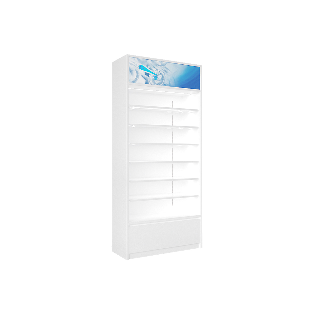 Multi-Function Pharmacy Island Cabinets and Pharmacy Display Rack