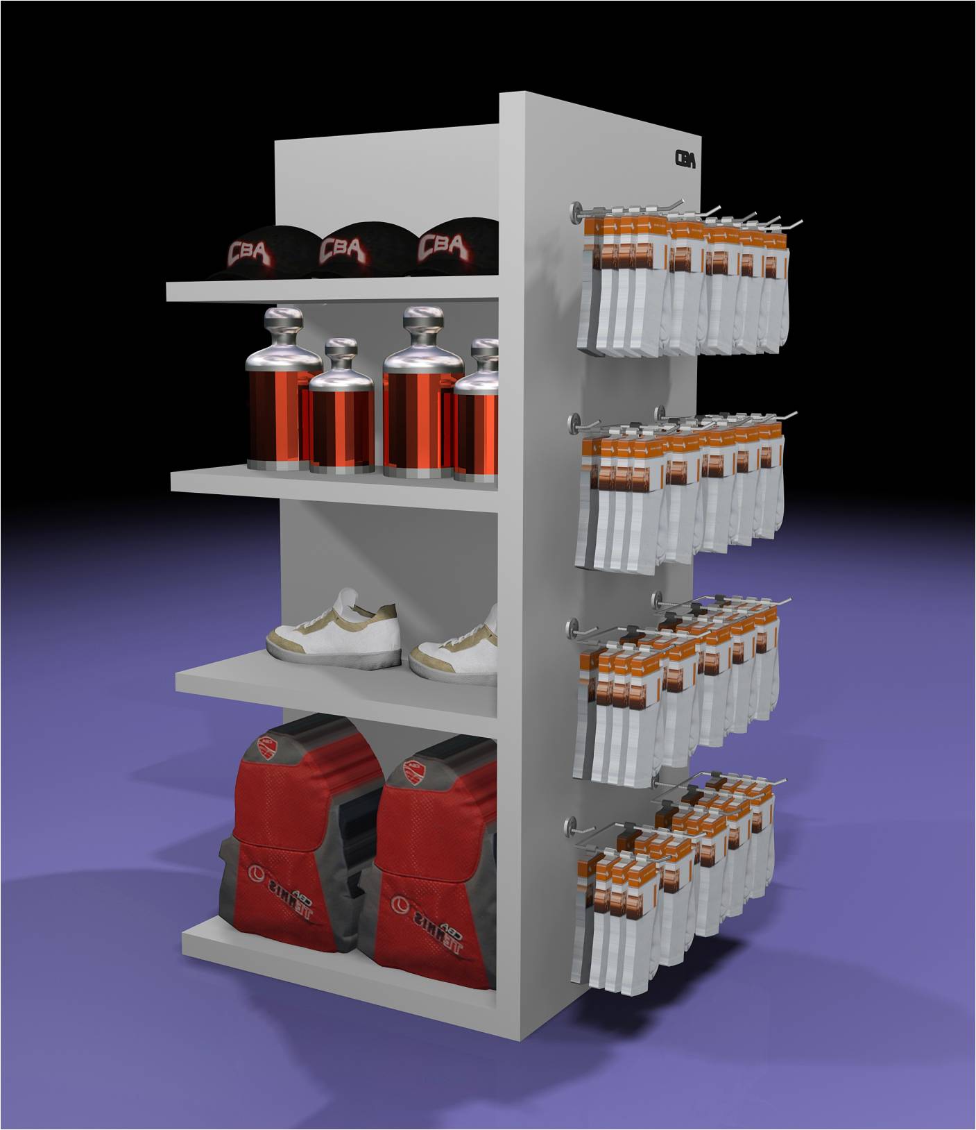 Sports Goods Store Sportswear Retail Displays