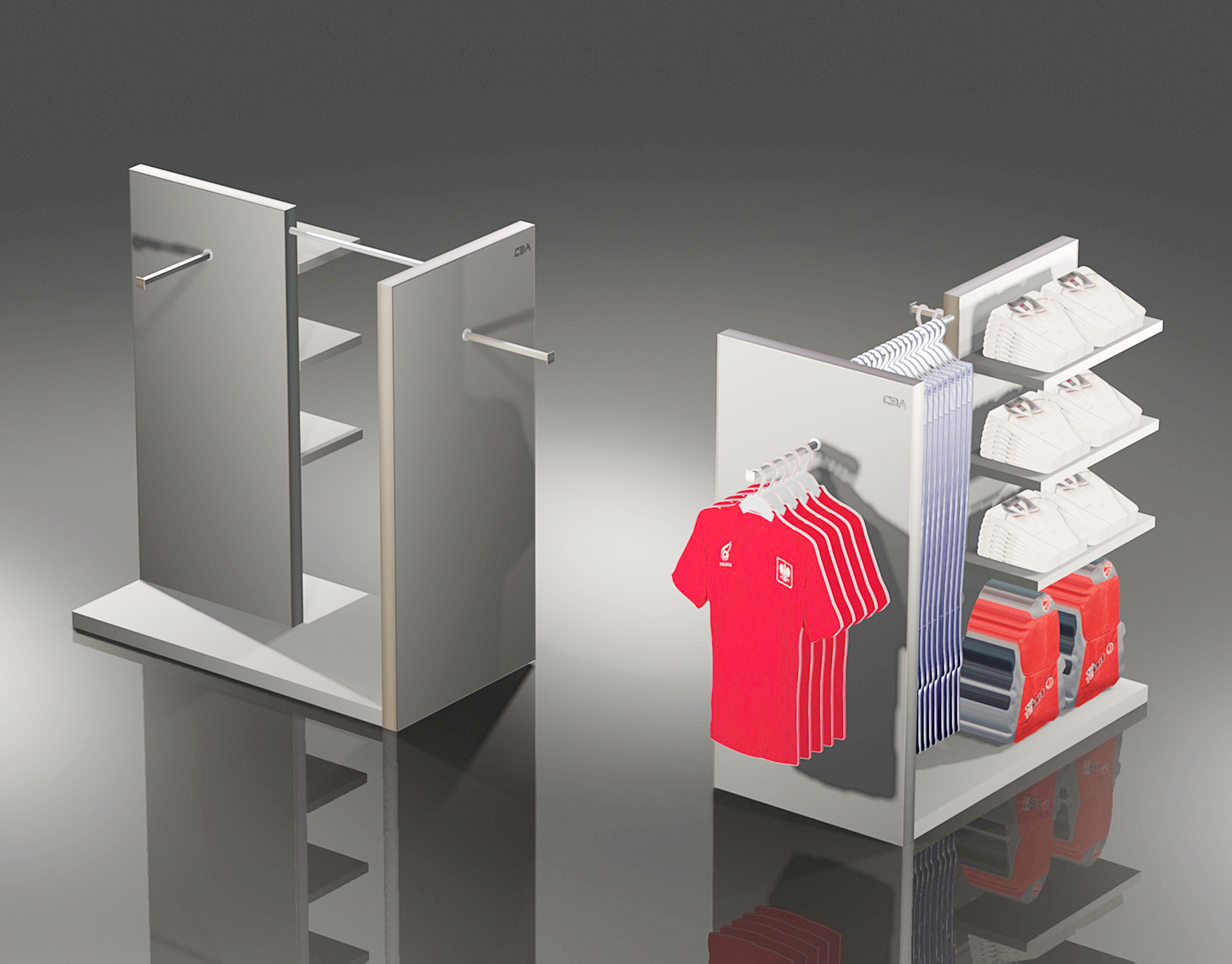 Sports Goods Store Sportswear Retail Displays