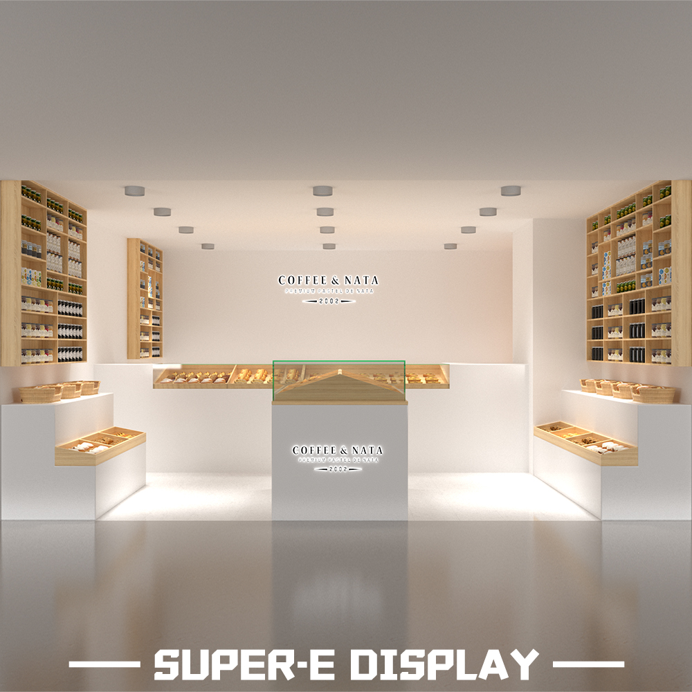 Wooden Bread Display Cases for Bakery Shops