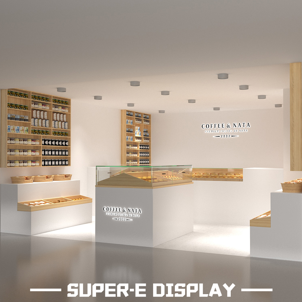 Wooden Bread Display Cases for Bakery Shops