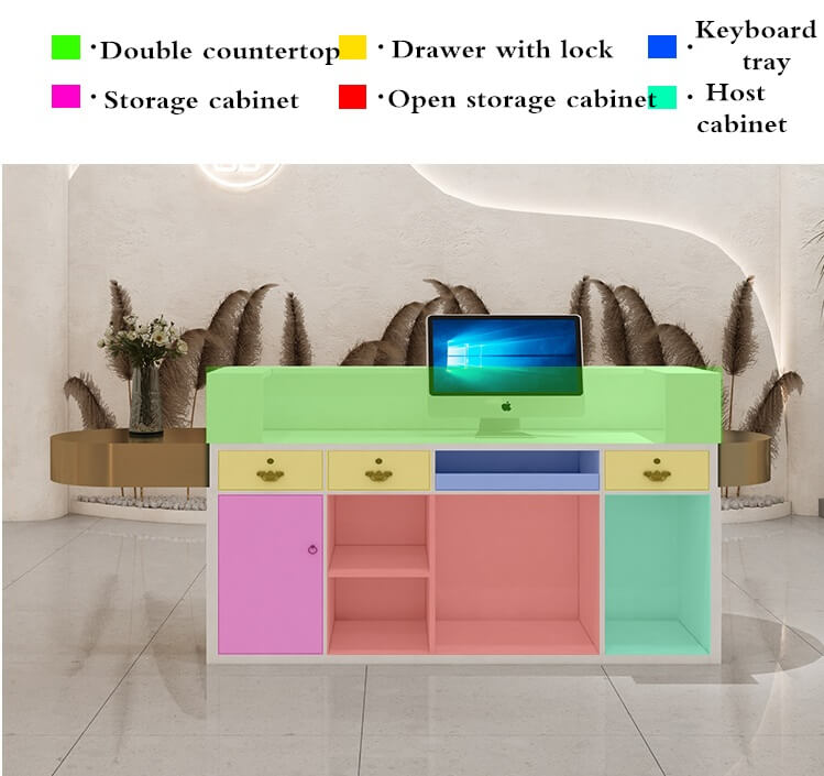 Stainless Steel Reception Desk