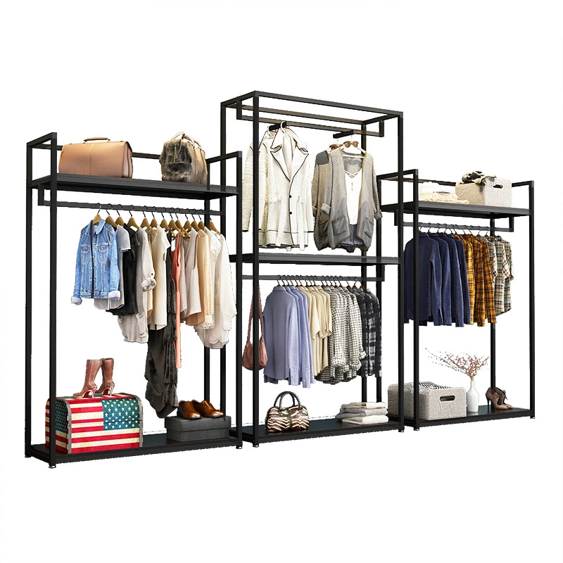 Portable Store Retail Clothing Freestanding Display Rack