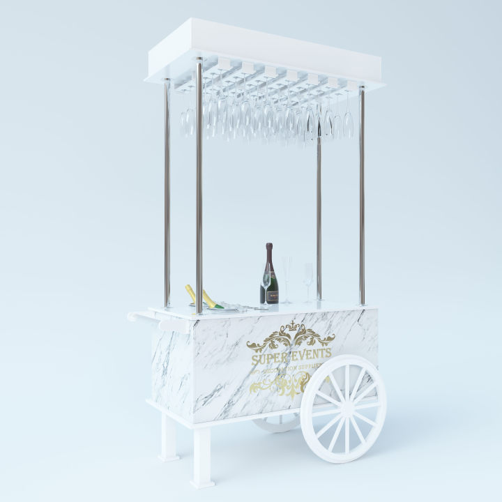 Wedding Party Decoration Detachable Mobile Champagne Cart