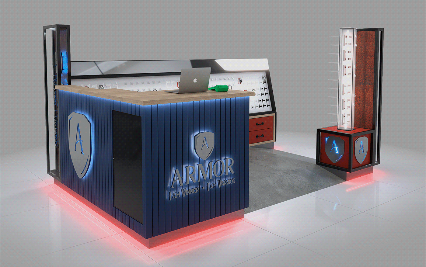 Modern design Sunglasses Kiosk
