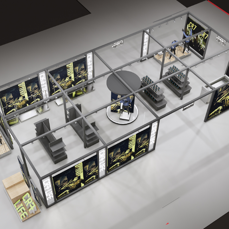 Sporting Goods Display Rack Store Display Equipment