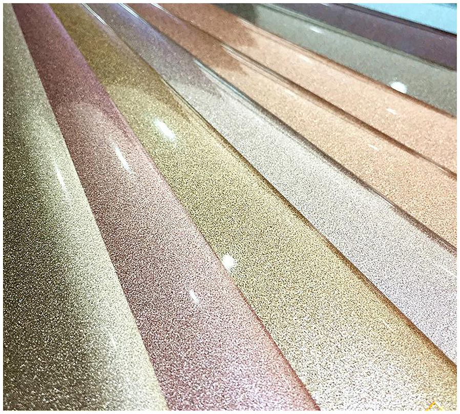 Solid sparkle PVC Film