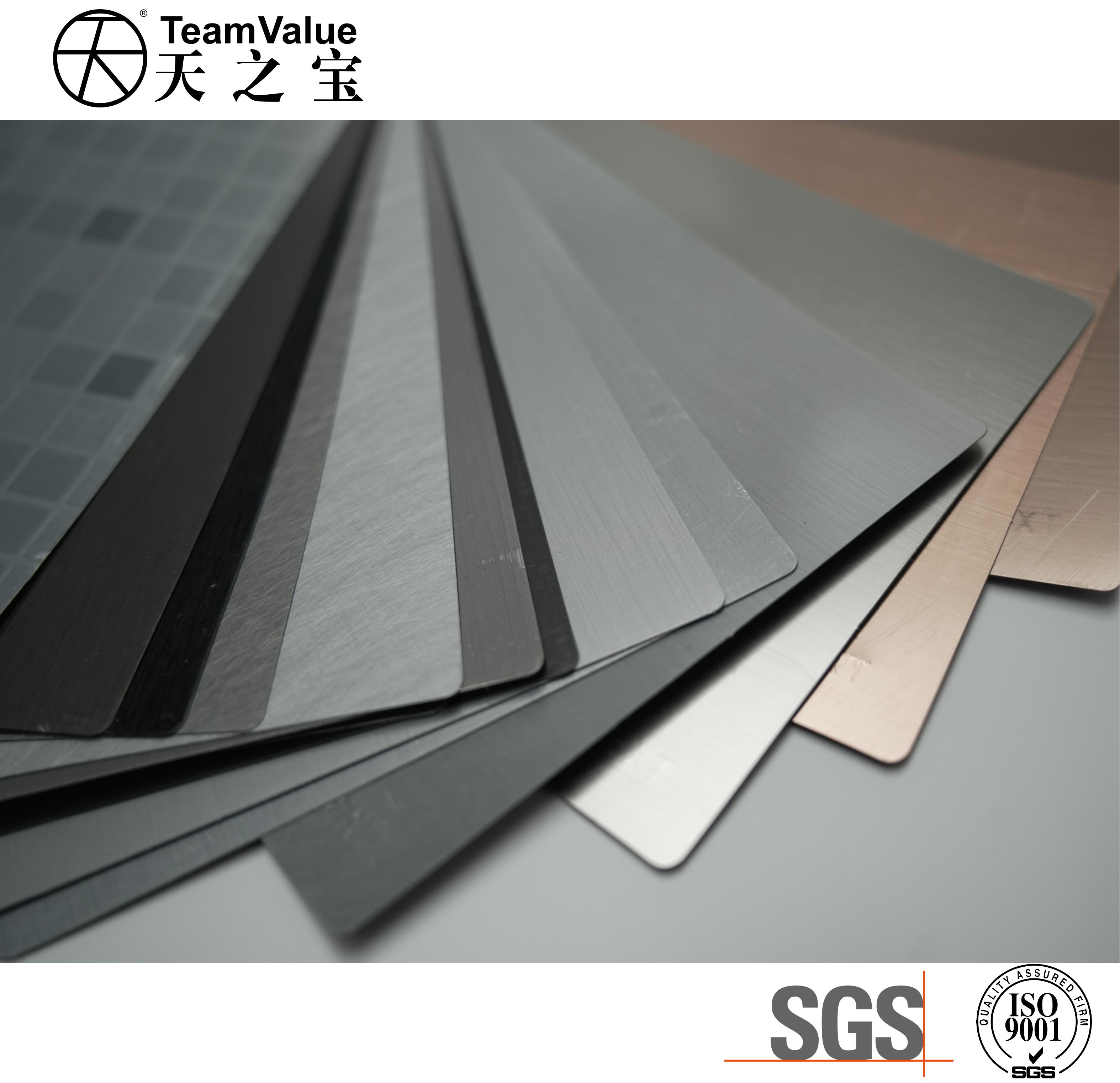 Brushed Inox Metallic PVC Film