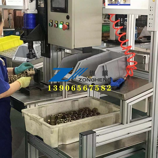 brass valve assembly line