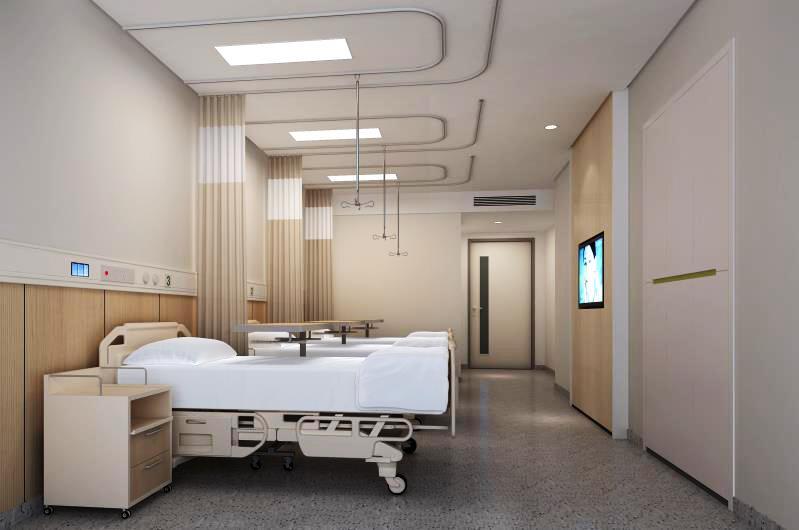 Antibacterial Metal Composite Partition Wall For Medical Purposes