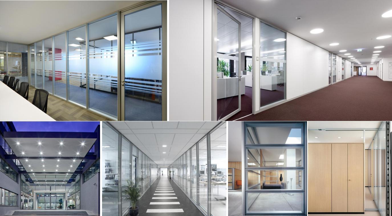 Glass partition